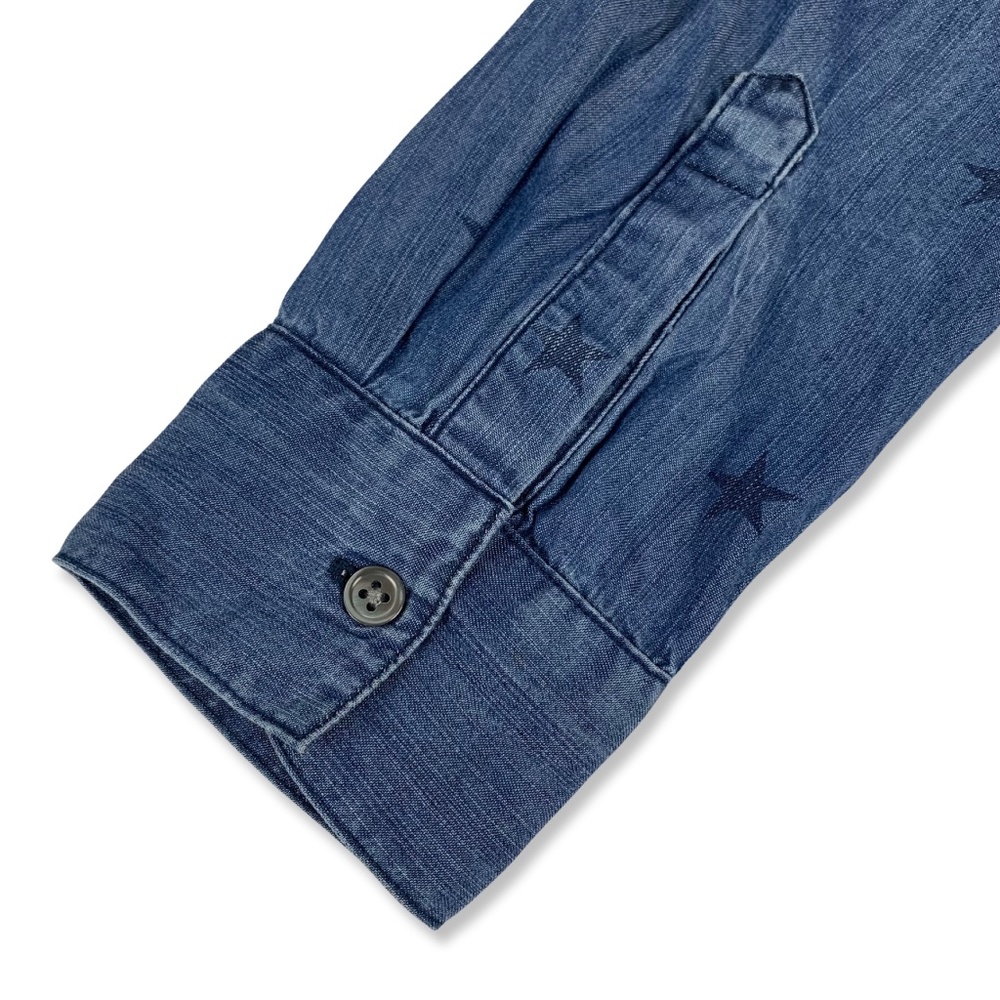 Rails Chambray Star Pattern Button Up Tencel Lyoc… - image 6